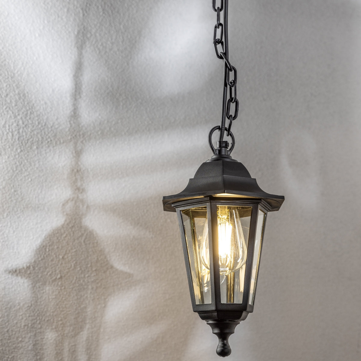 YASMIN - CGC Black Outdoor Traditional Lantern Style Hanging Light