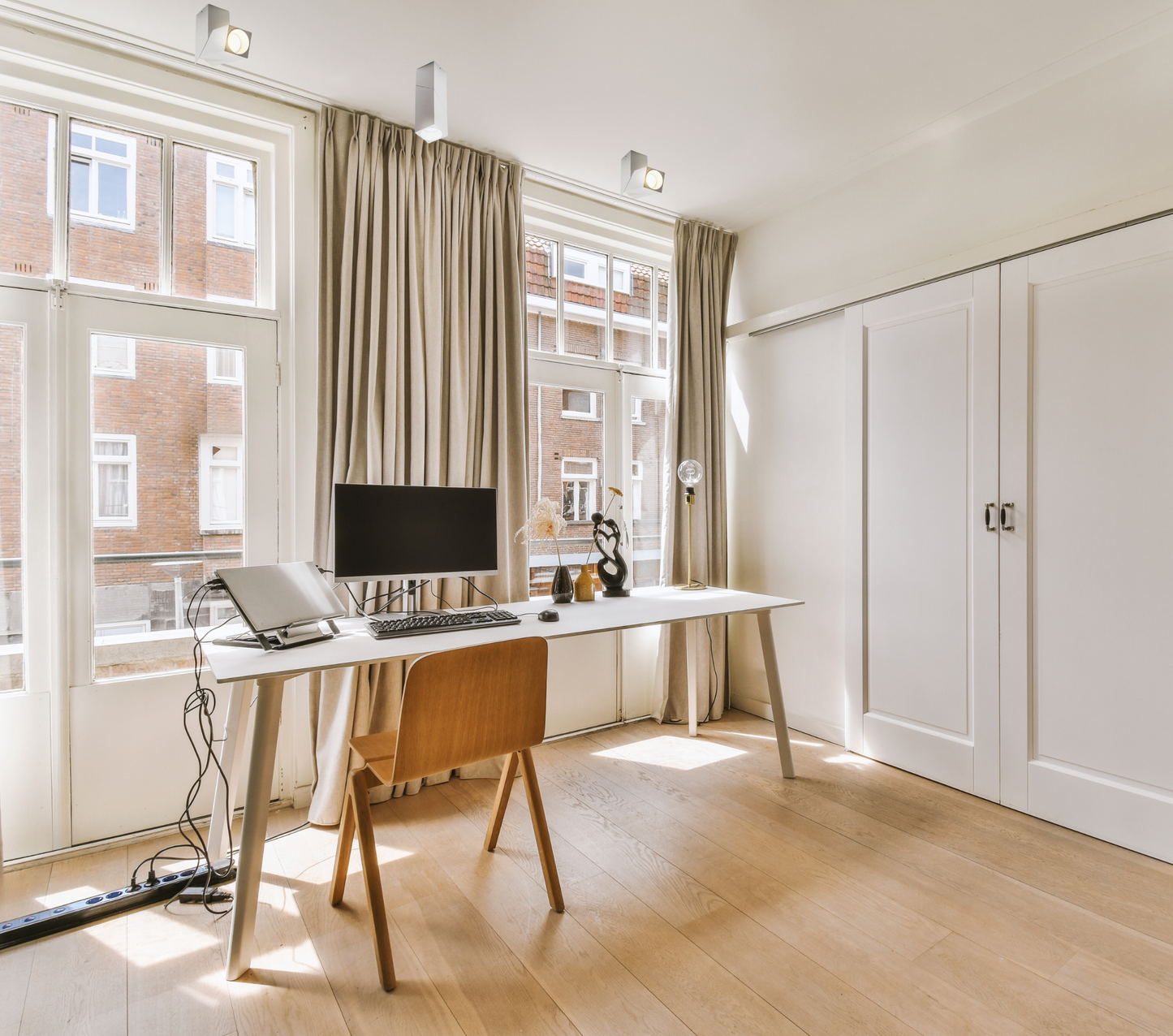 CGC ARIES White Adjustable Surface Mount Rectangular GU10 Ceiling Spotlight