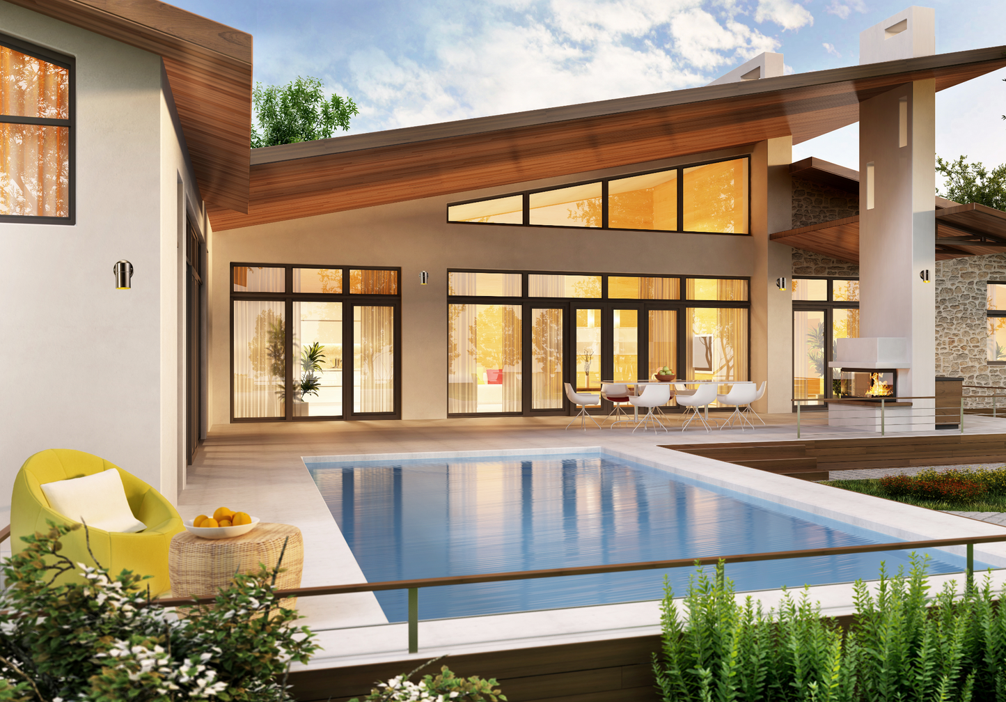 CGC ALESHA Stainless Steel GU10 Down Outdoor Wall Light IP44