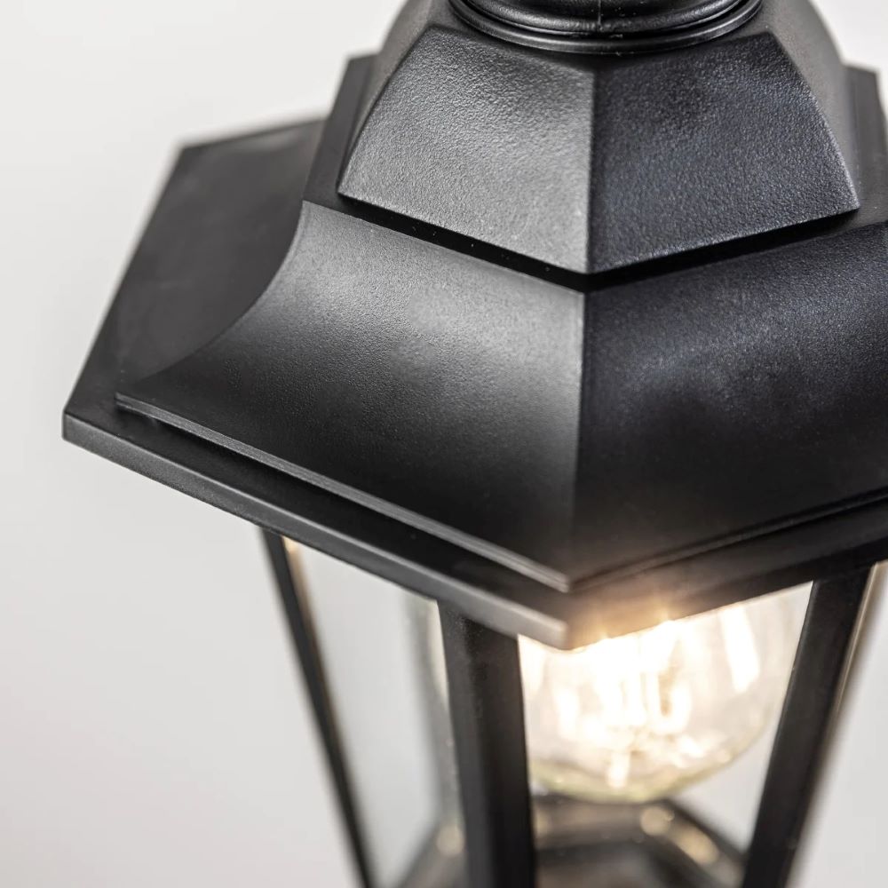 YASMIN - CGC Black Outdoor Traditional Lantern Style Hanging Light