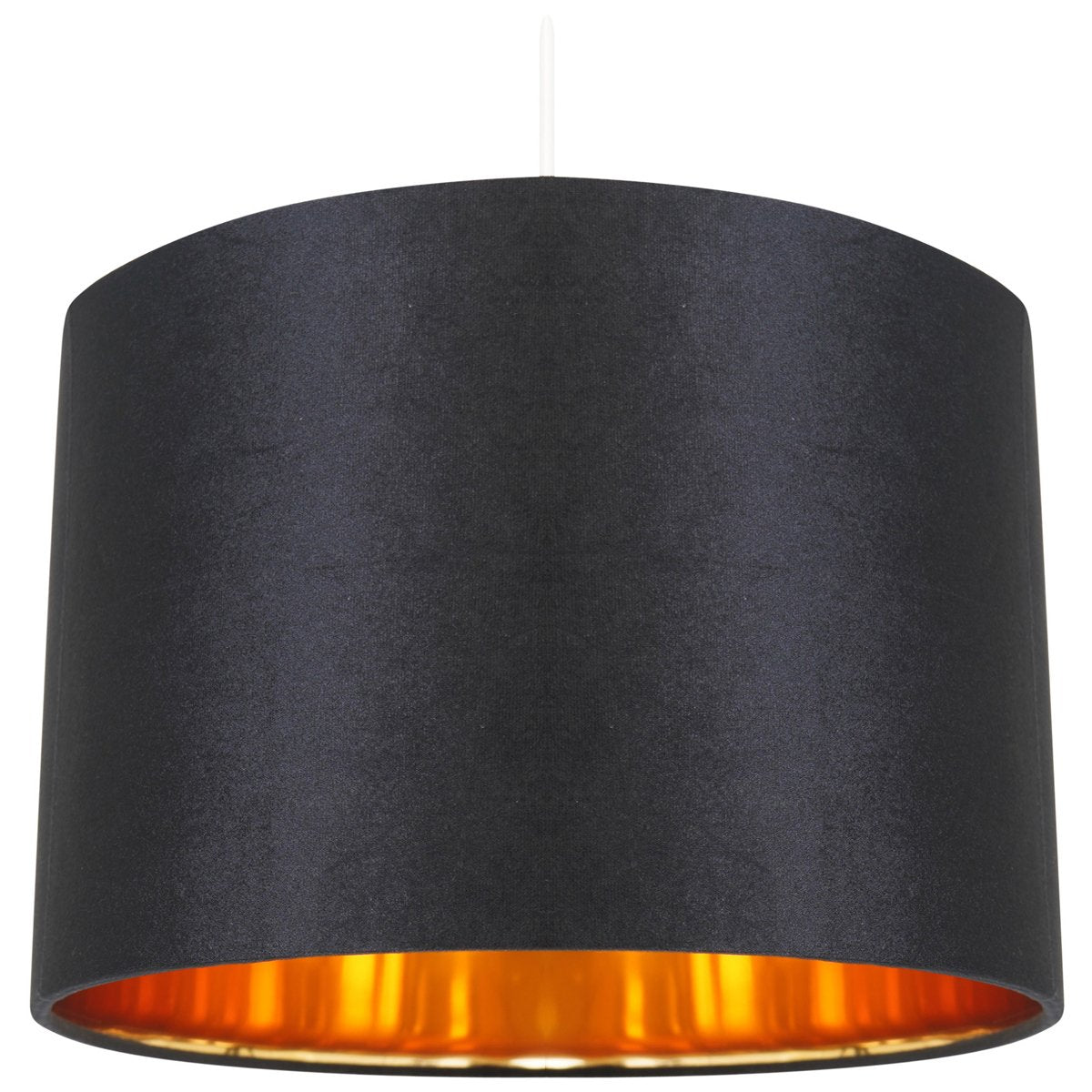 Our Nila velvet shade is sophisticated in appearance and we have designed the shade to suit a range of interiors. Easy to fit, it’s crafted from high-quality velvet on the outer and has a reflective gold metallic inner. It's made to fit both a ceiling light or lamp base.