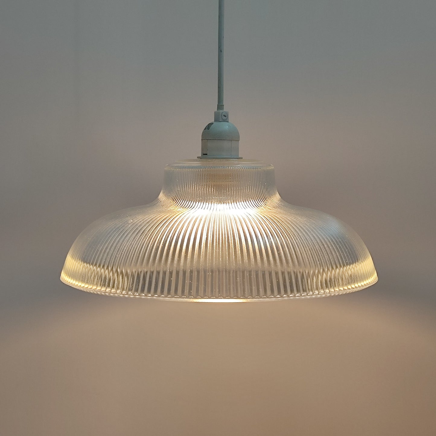 JACINTA - CGC Clear Glass Ribbed Lampshade