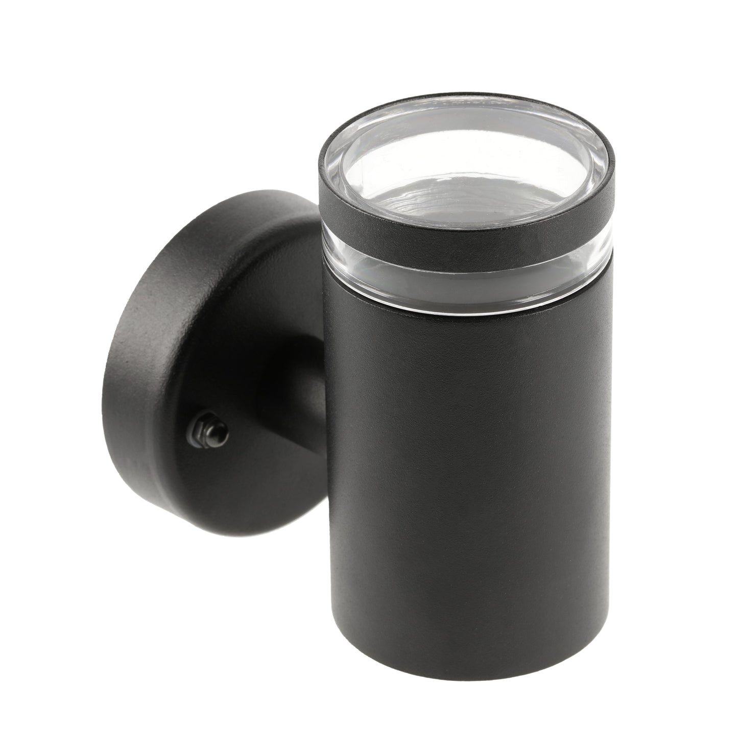 JENNIFER - CGC Black Outdoor Single Spot Cylinder Wall Light