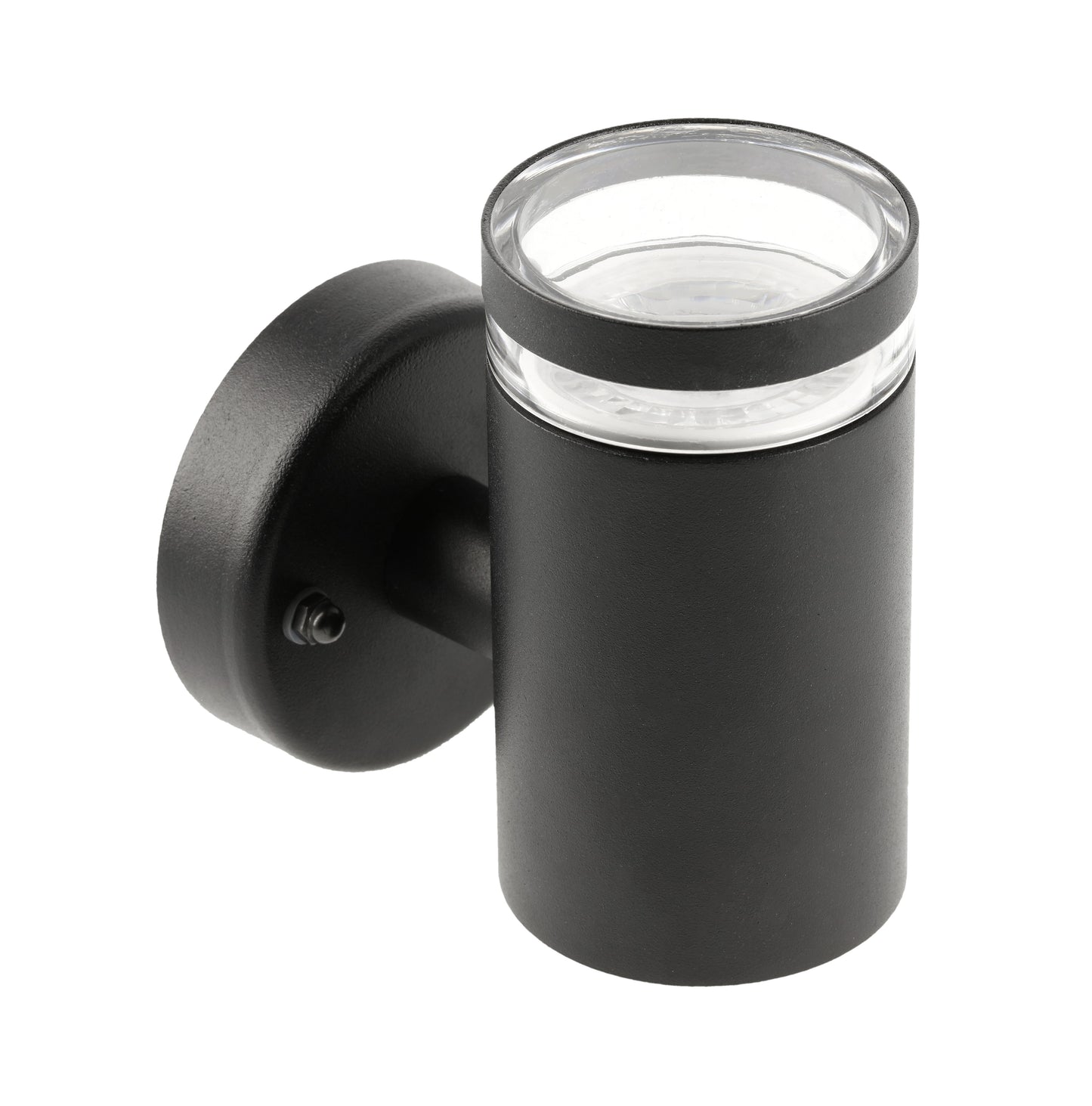 JENNIFER - CGC Black Outdoor Single Spot Cylinder Wall Light