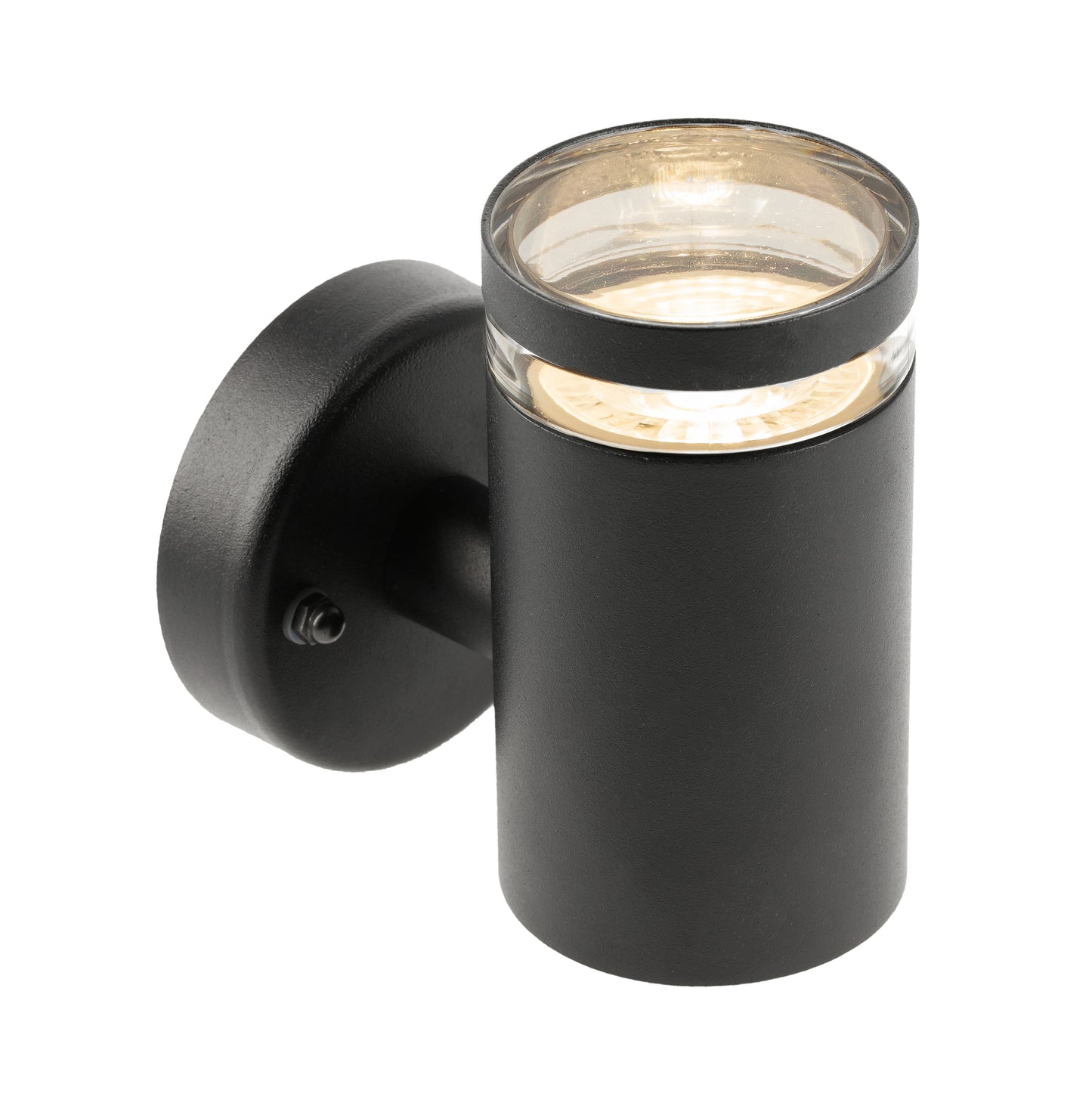 JENNIFER - CGC Black Outdoor Single Spot Cylinder Wall Light