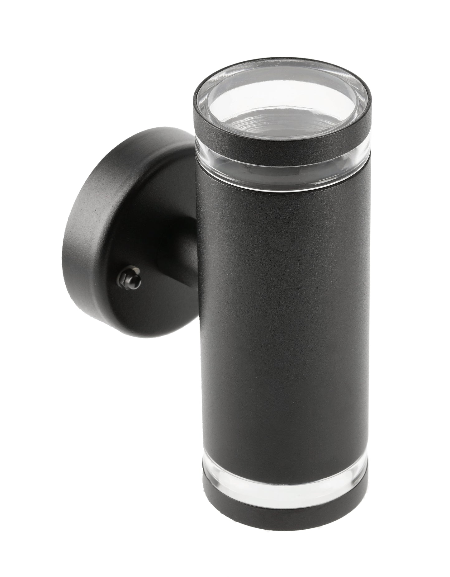 JENNIFER - CGC Black Outdoor Up and Down Cylinder Wall Light