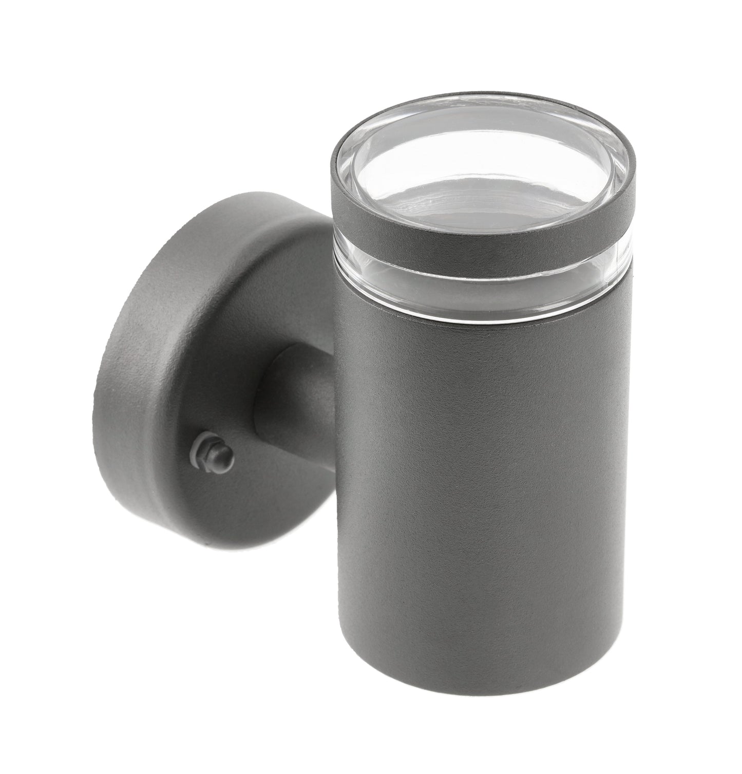 JENNIFER - CGC Dark Grey Outdoor Single Spot Cylinder Wall Light