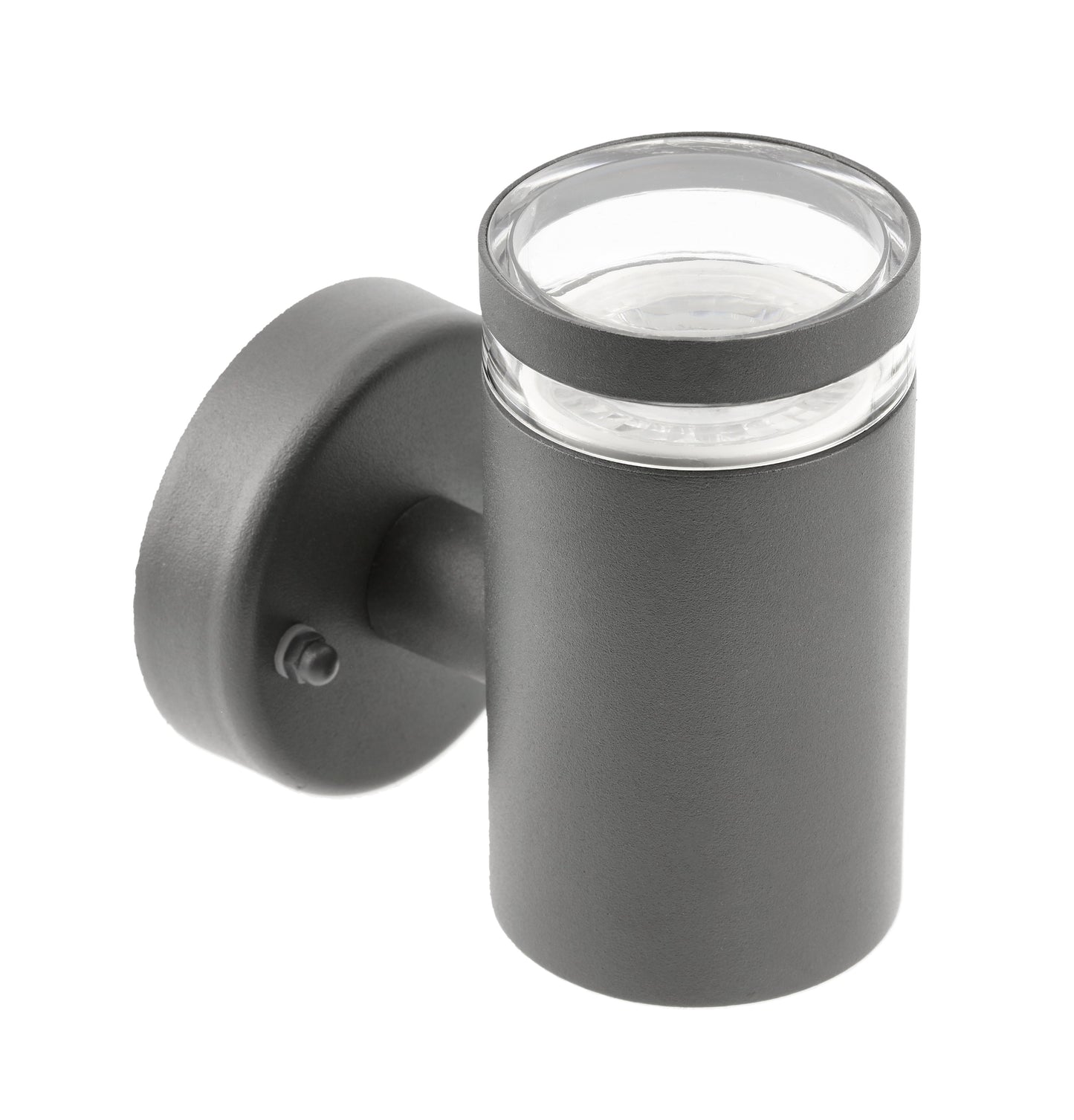 JENNIFER - CGC Dark Grey Outdoor Single Spot Cylinder Wall Light