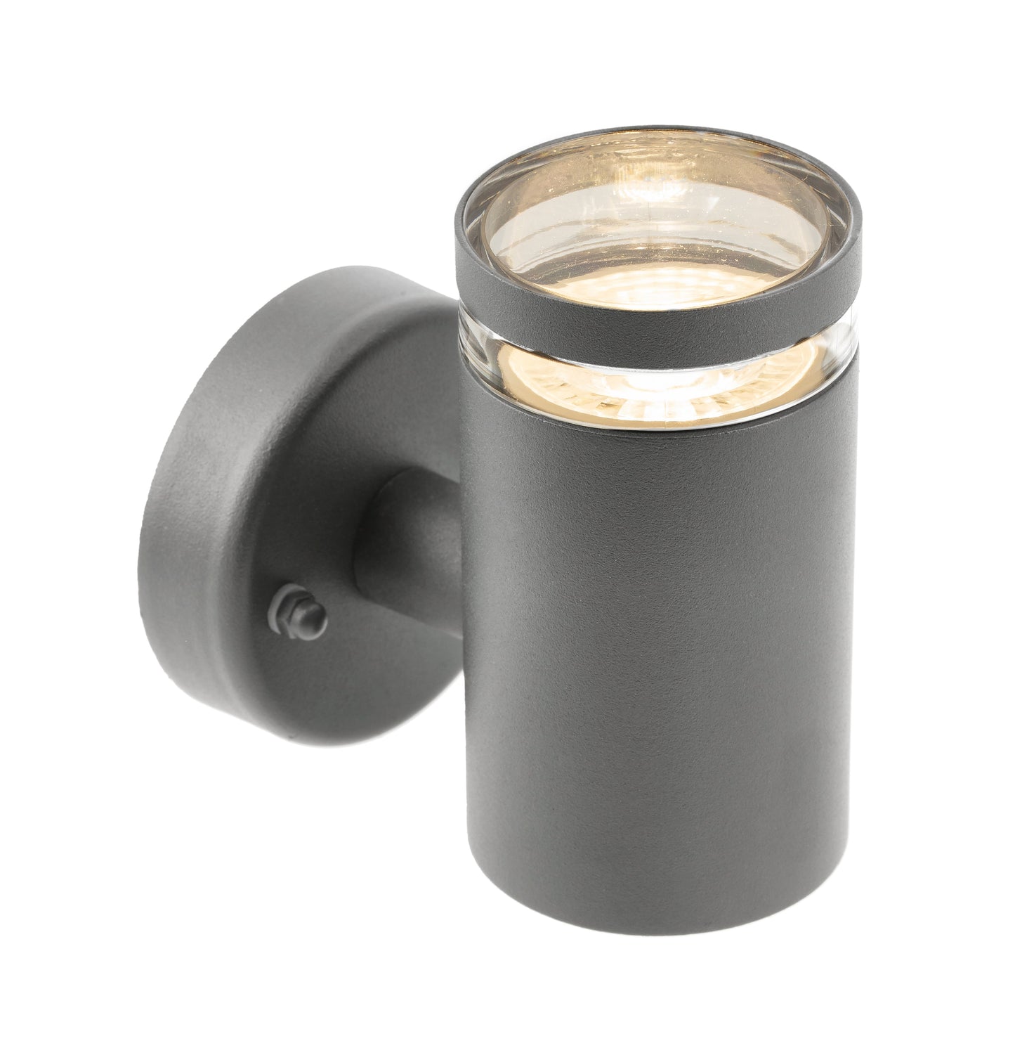 JENNIFER - CGC Dark Grey Outdoor Single Spot Cylinder Wall Light