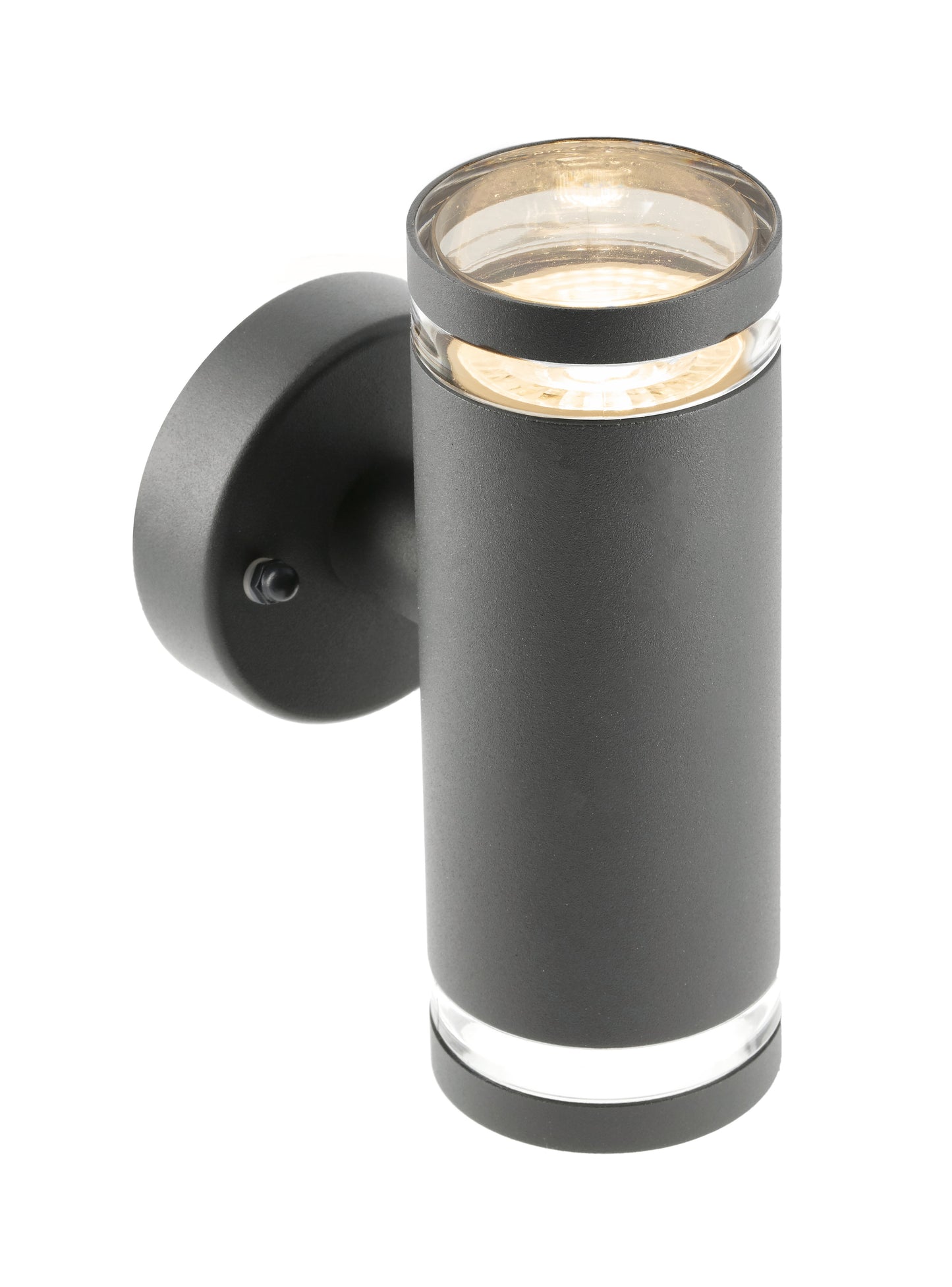 JENNIFER - CGC Dark Grey Outdoor Up and Down Cylinder Wall Light