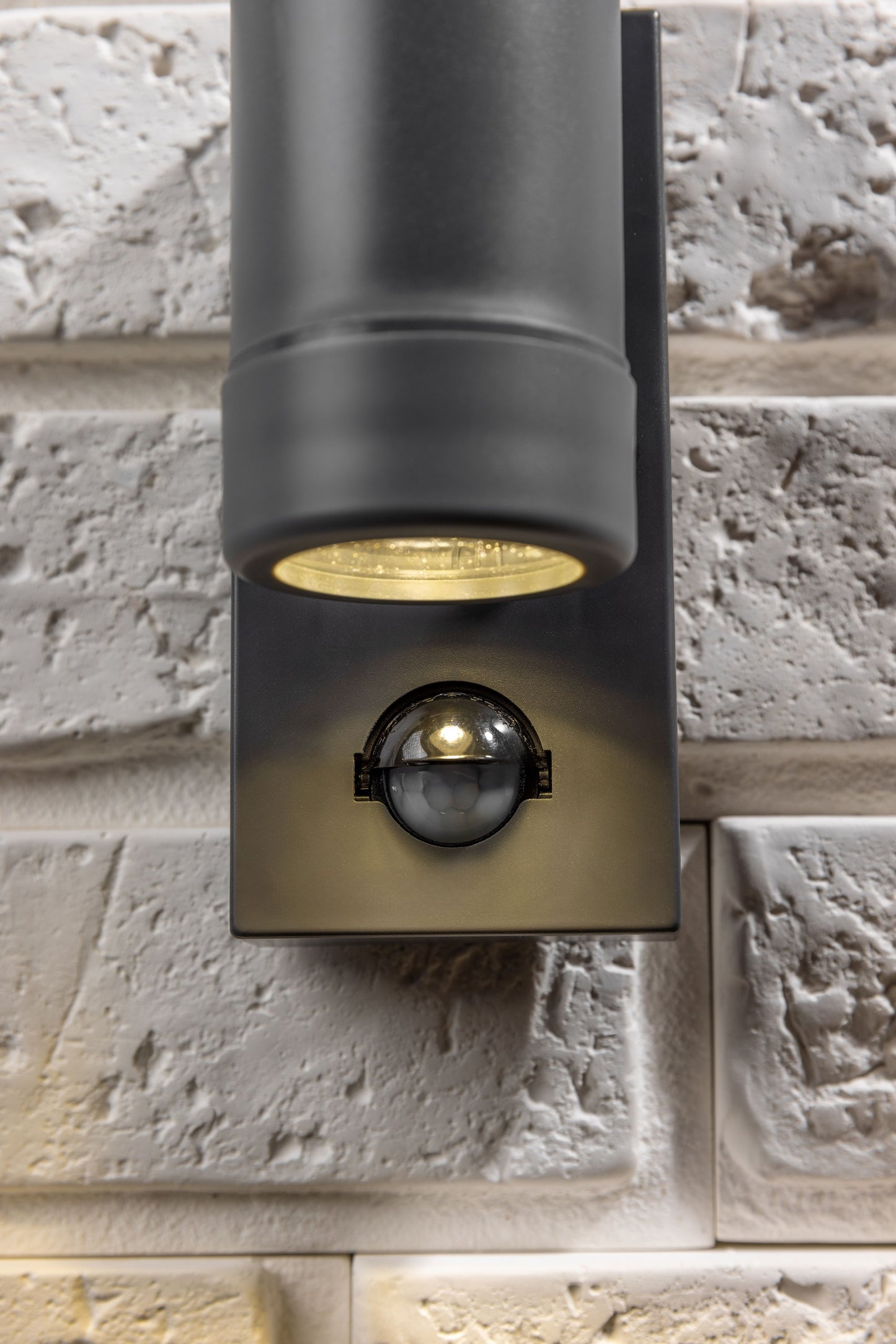 VALENTINE - CGC Dark Grey Outdoor Double Wall Light With Motion Sensor