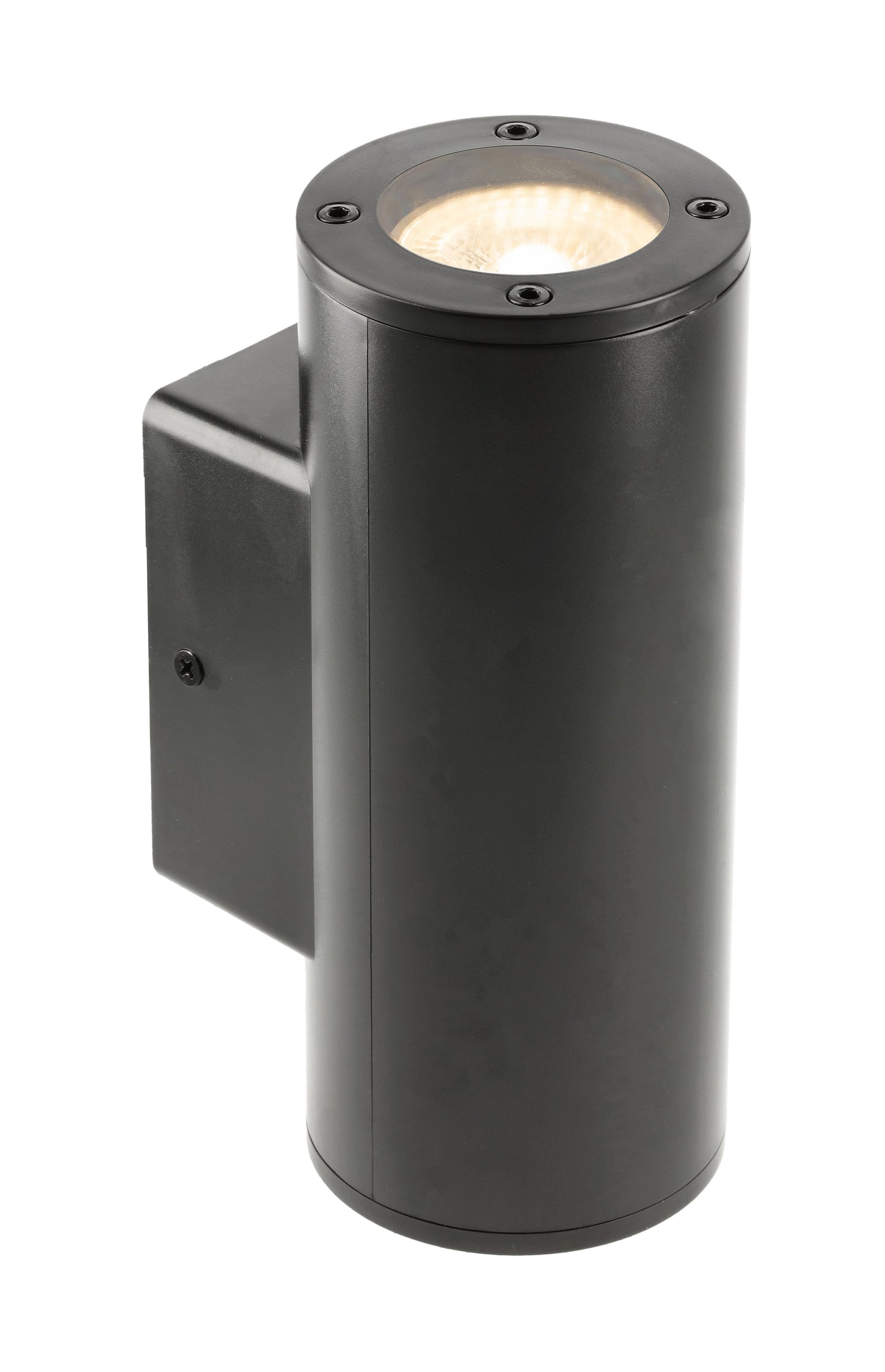 SHERRI - CGC Black Cylinder Outdoor Up and Down Wall Light