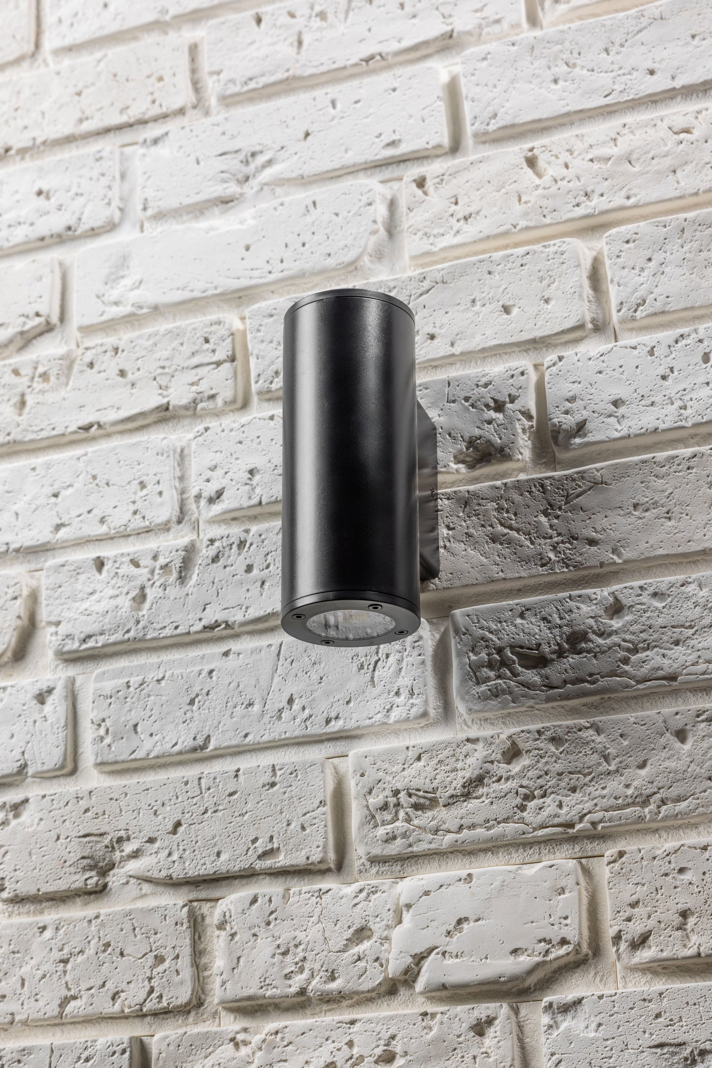 SHERRI - CGC Black Cylinder Outdoor Up and Down Wall Light