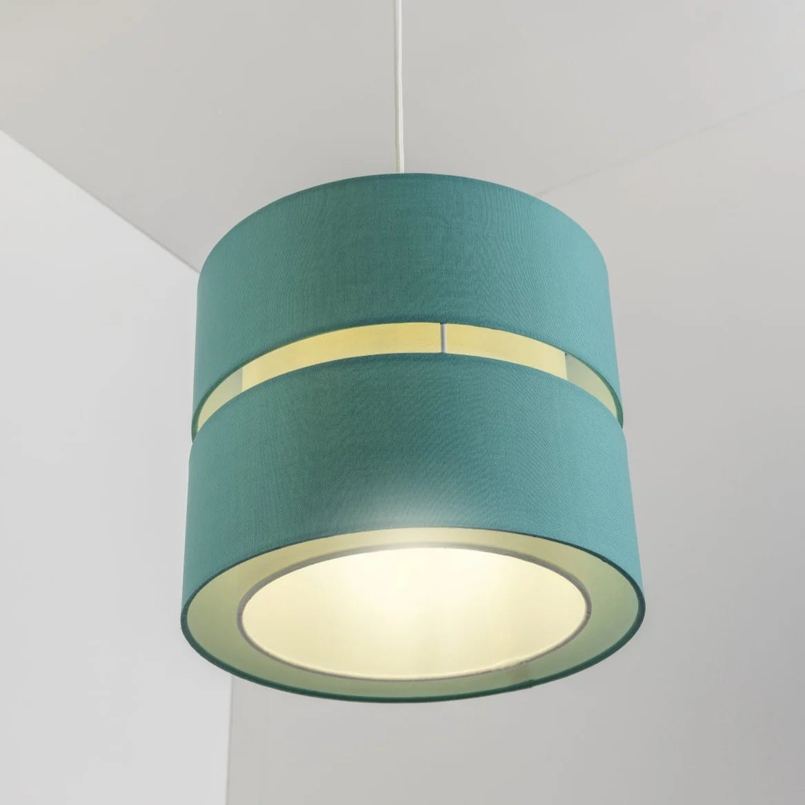 GAYLE - CGC Teal Two Tier Ceiling Shade