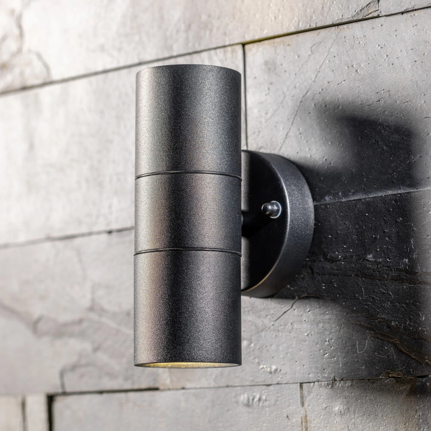 CGC MIA Dark Grey Stainless Steel GU10 Up and Down Outdoor Wall Light IP44