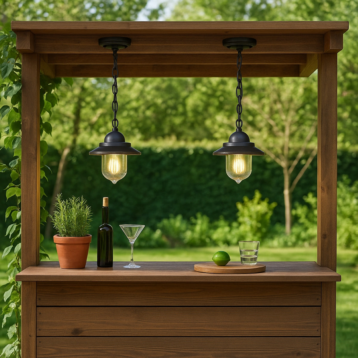 RYDER - CGC Black Hanging Lantern Outdoor Light