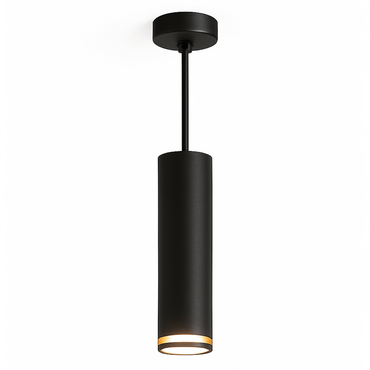 CGC SOLIS Black Suspended Cylinder Ceiling Light