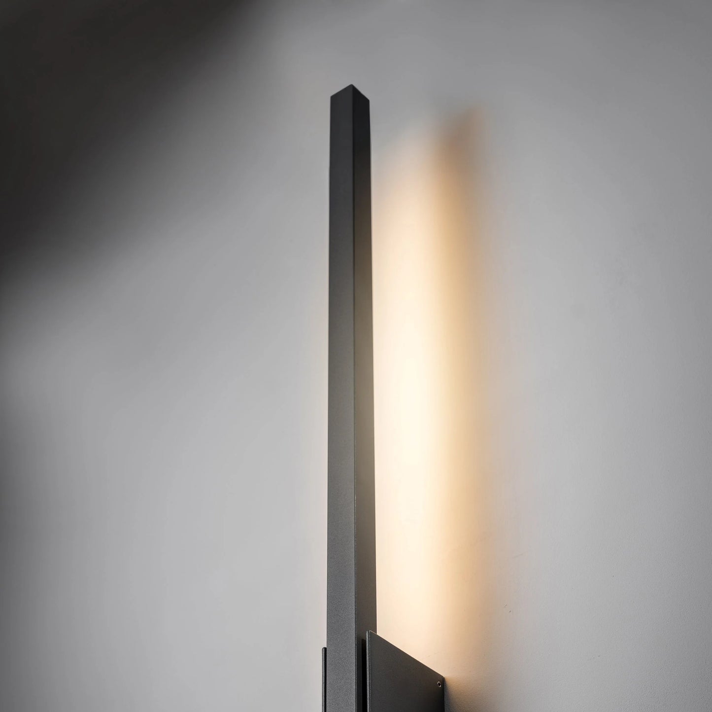 CGC ISLA Anthracite Dark Grey Long Slim LED Outdoor Indoor Wall Light 3000k Warm White 12W IP54