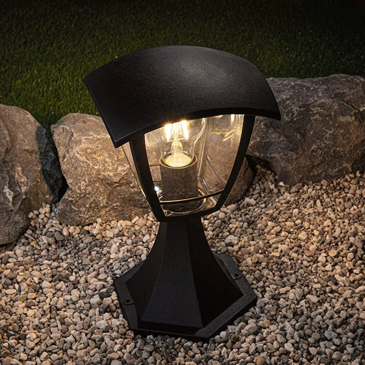 VIOLET - CGC Black Outdoor Short Post Coach Style Light