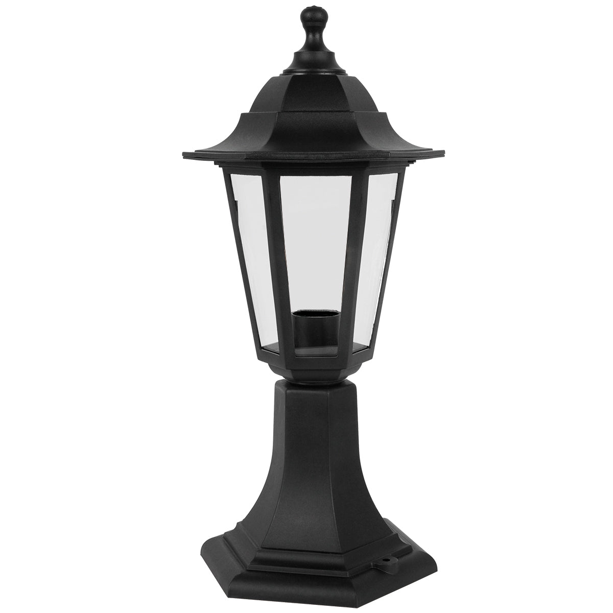 YASMIN - CGC Black Outdoor Traditional Lantern Style Medium Post Light