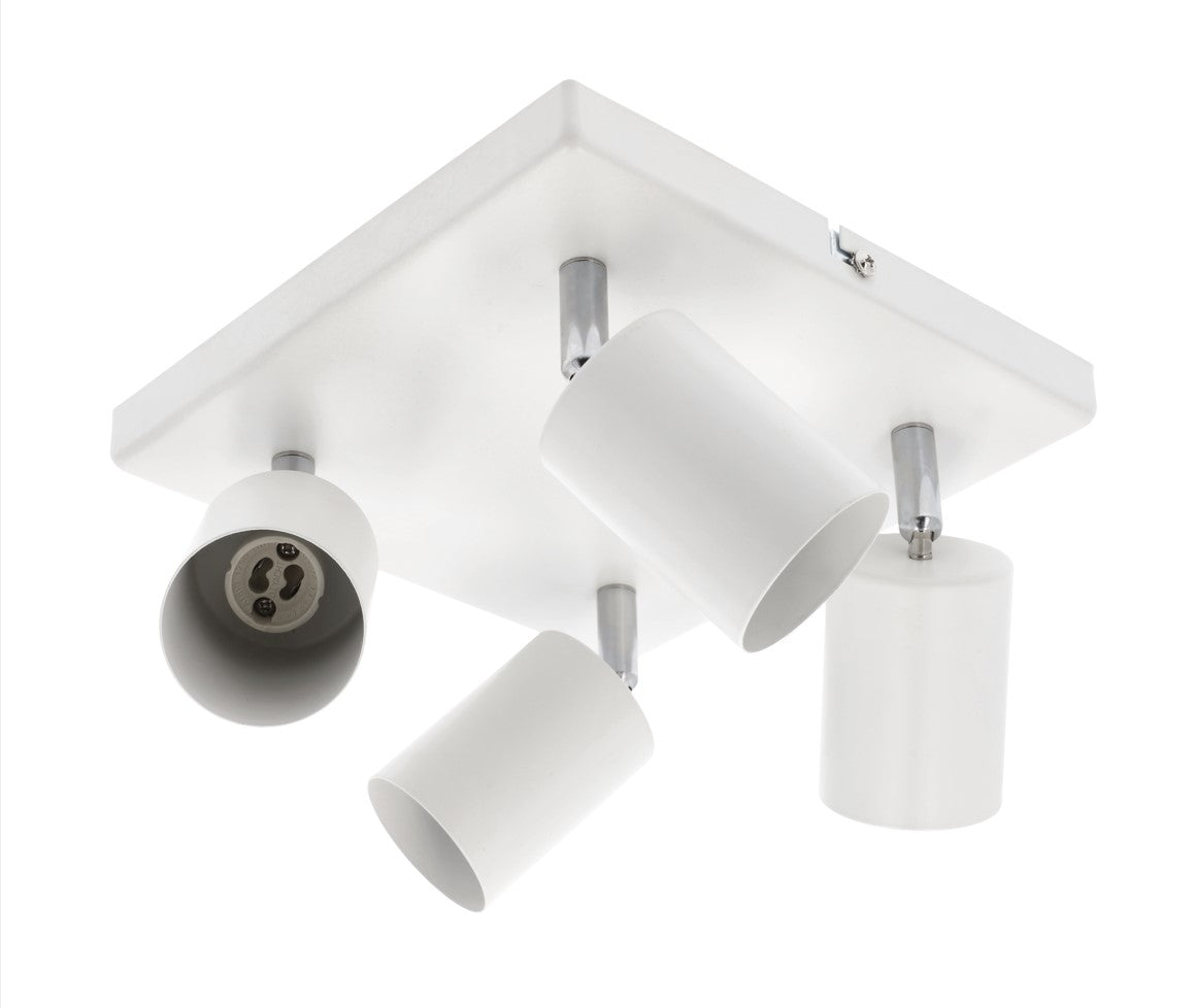 JACK - CGC Square White Four Head GU10 Ceiling Spot Light