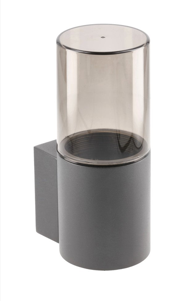 CGC Bluebell Dark Grey Cylinder Wall Light with Smoke Diffuser