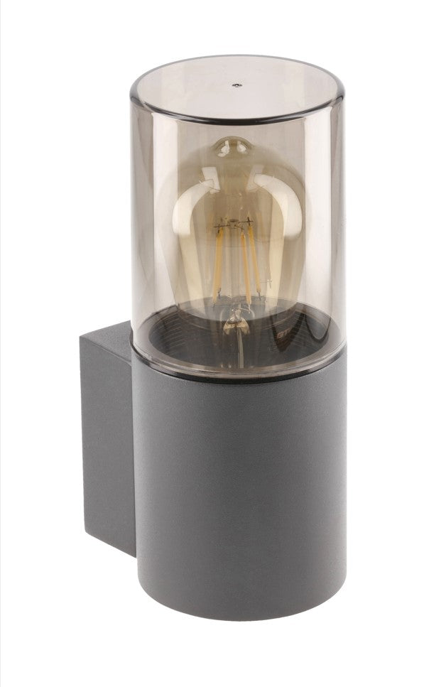 CGC Bluebell Dark Grey Cylinder Wall Light with Smoke Diffuser