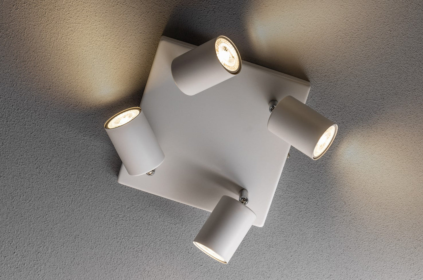 JACK - CGC Square White Four Head GU10 Ceiling Spot Light