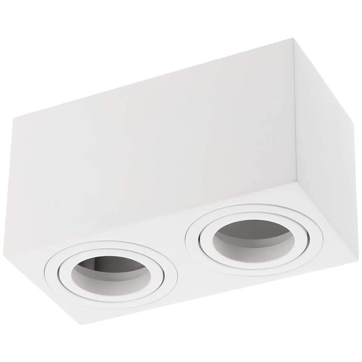 SASHA - CGC White Twin Rectangular Ceiling Spotlight