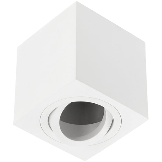 SASHA - CGC White Square Surface Mount Tilt Spotlights