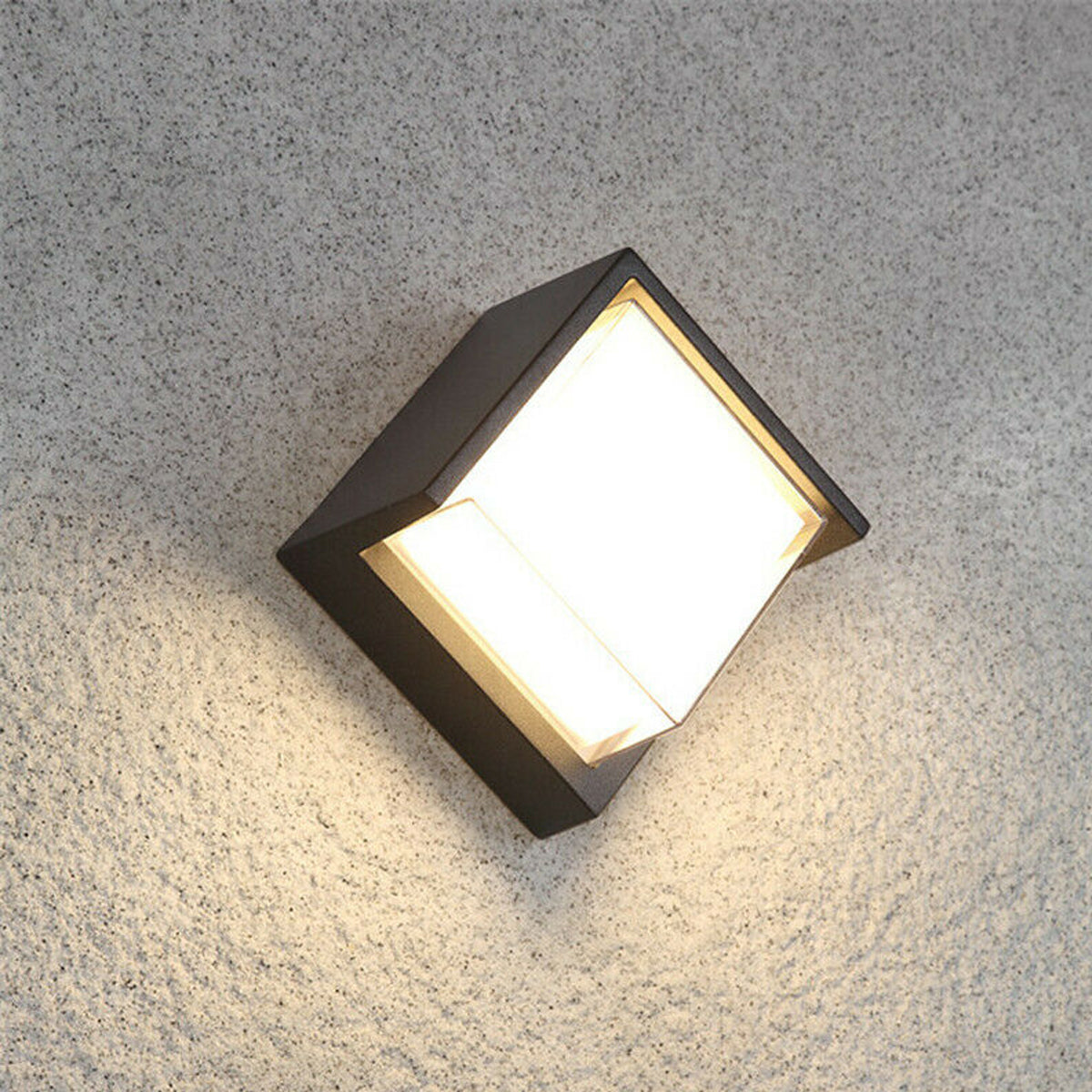 SOPHIA - Square Black & White LED Wall Or Ceiling Light