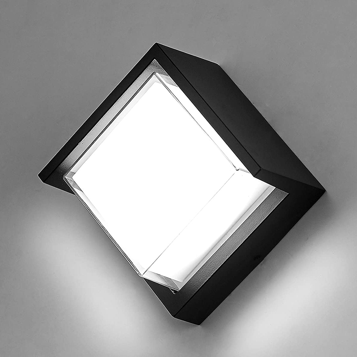 SOPHIA - Square Black & White LED Wall Or Ceiling Light