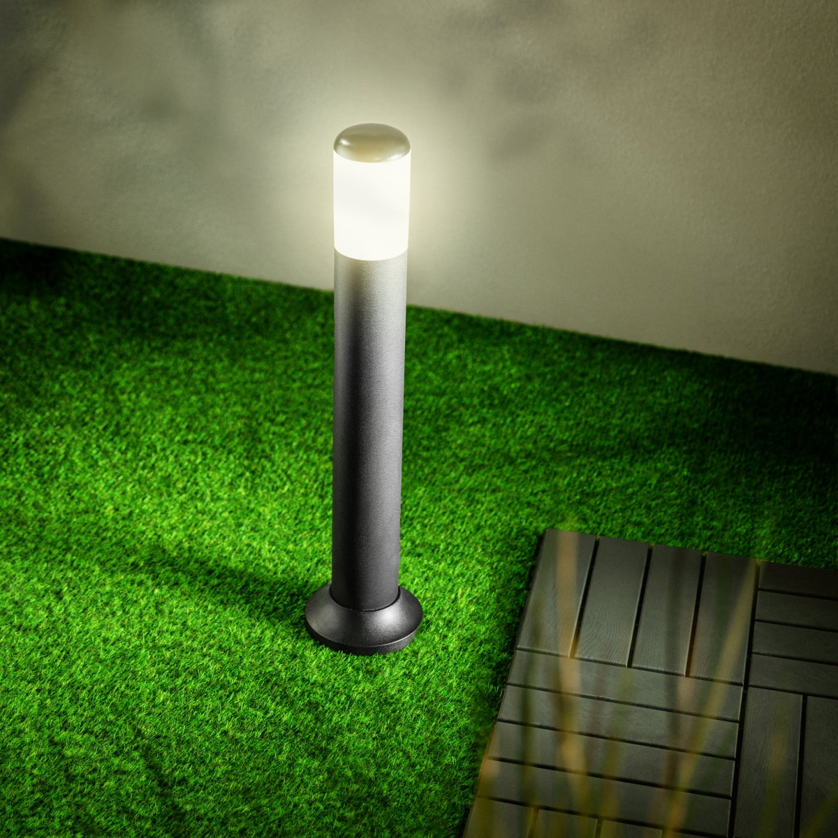 HUMERA - CGC Large Black Modern Outdoor Post Light