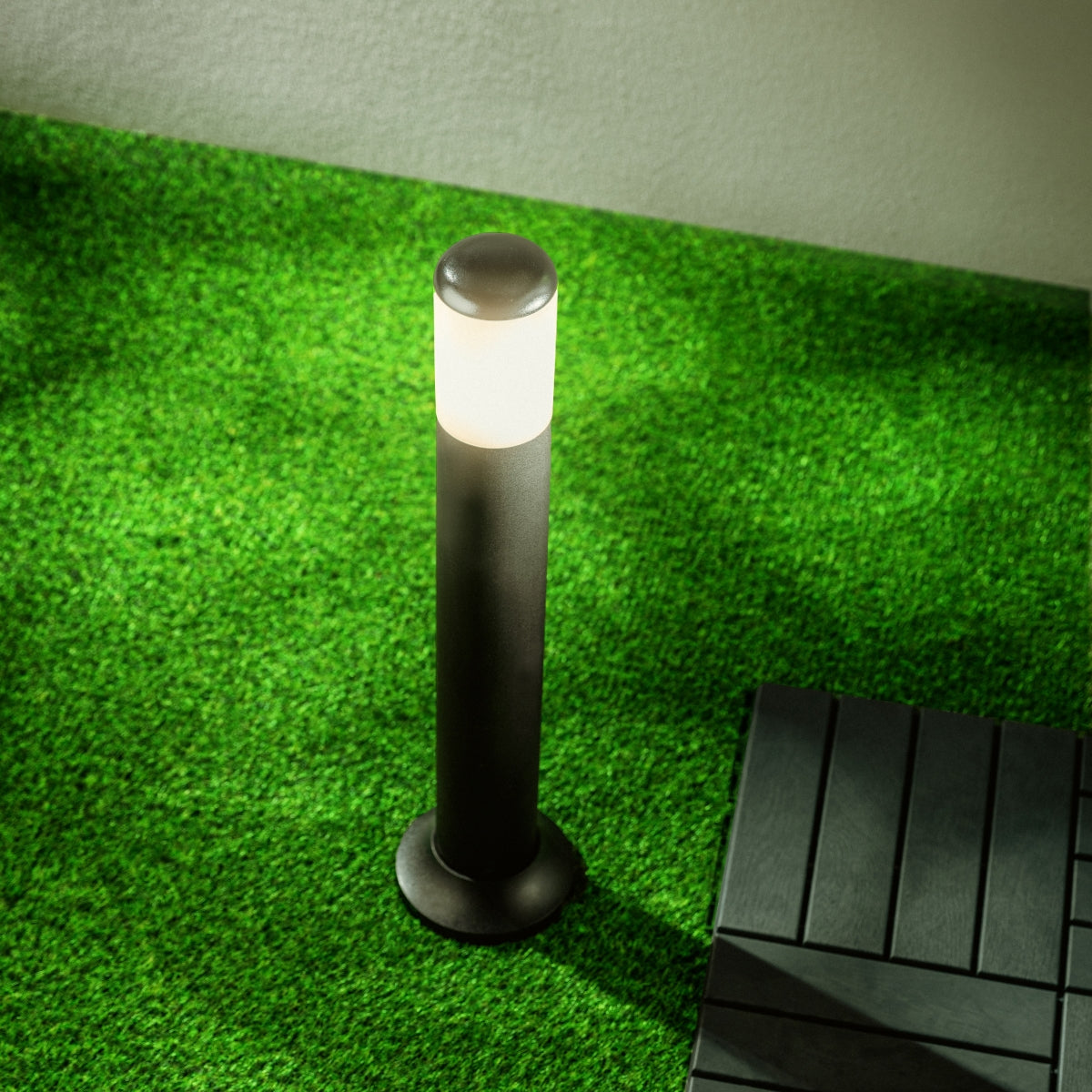 HUMERA - CGC Large Black Modern Outdoor Post Light