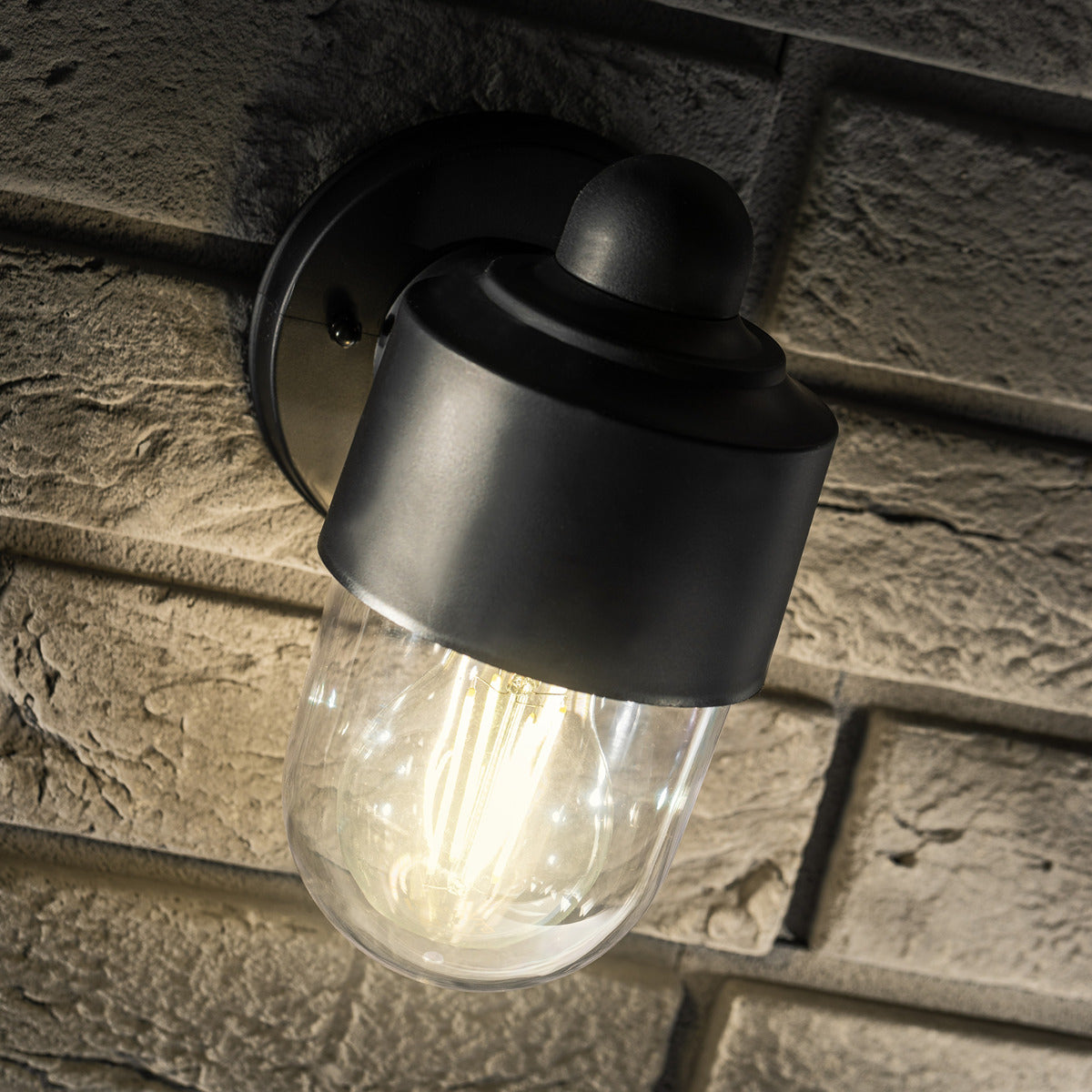 Our Veronica black wall light would look perfect in a modern or more traditional home design. Outside lights can provide atmospheric light in your garden, at the front door or on the terrace as well as a great security solution. 