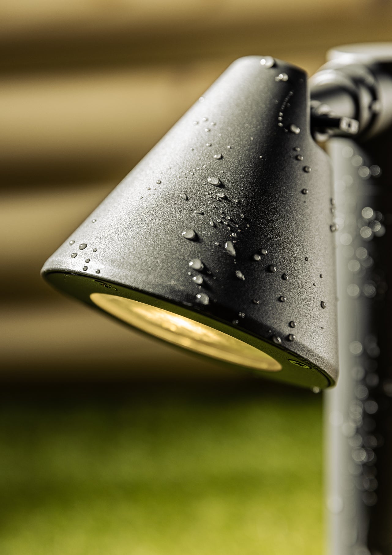 'Molly' Dark Grey Cone Medium Post Light