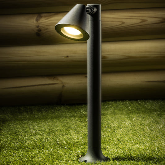 'Molly' Dark Grey Cone Medium Post Light