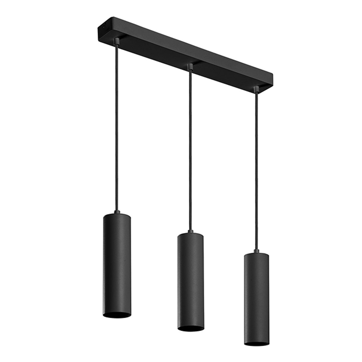 CHRISTINE - CGC Black Triple Slim Cylinder Ceiling Light