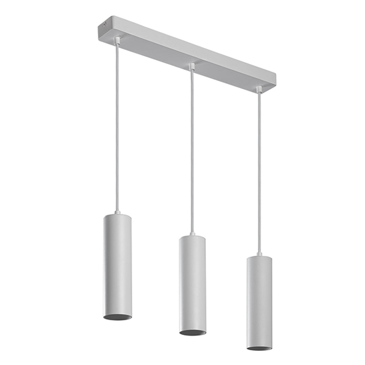 CHRISTINE - CGC White Triple Suspended Slim Cylinder Ceiling Light