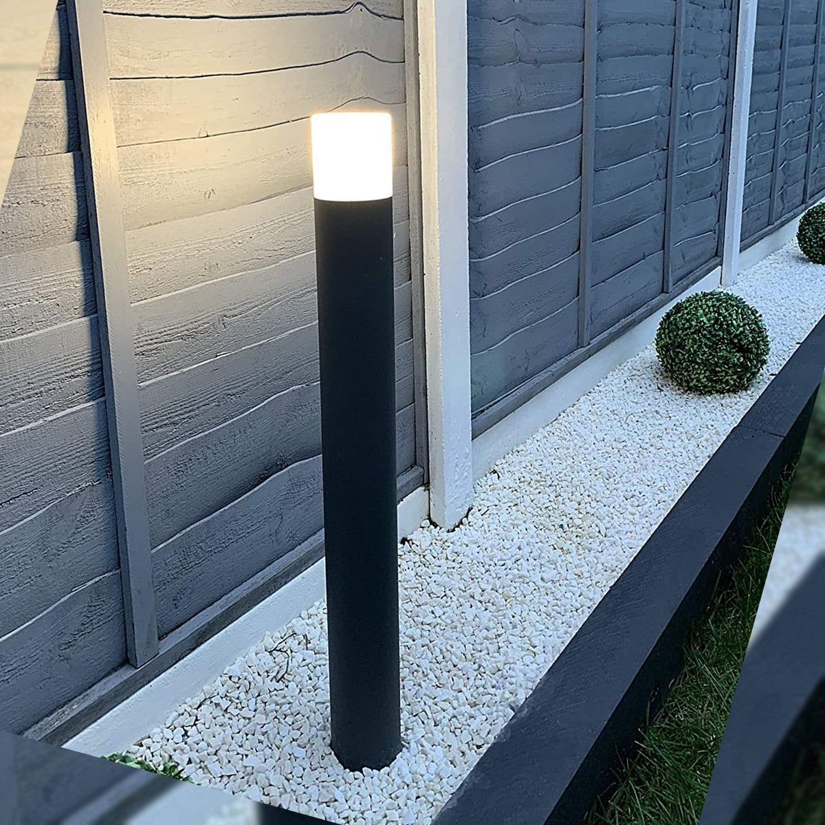 CORTEZ - CGC Dark Grey Tall Outdoor Post Light