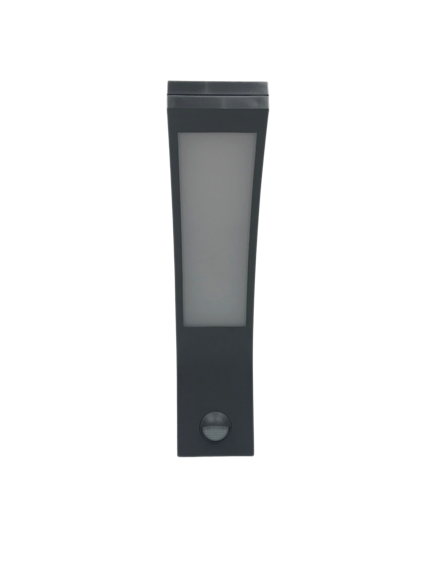 Paris has been designed for use outdoors. It features IP code IP54, which means that the light is protected from dirt and moisture. This LED outdoor wall light is simple and modern in design to create a minimalist light. The LEDs are housed behind an opal white panel made of polycarbonate. Built in motion sensor.