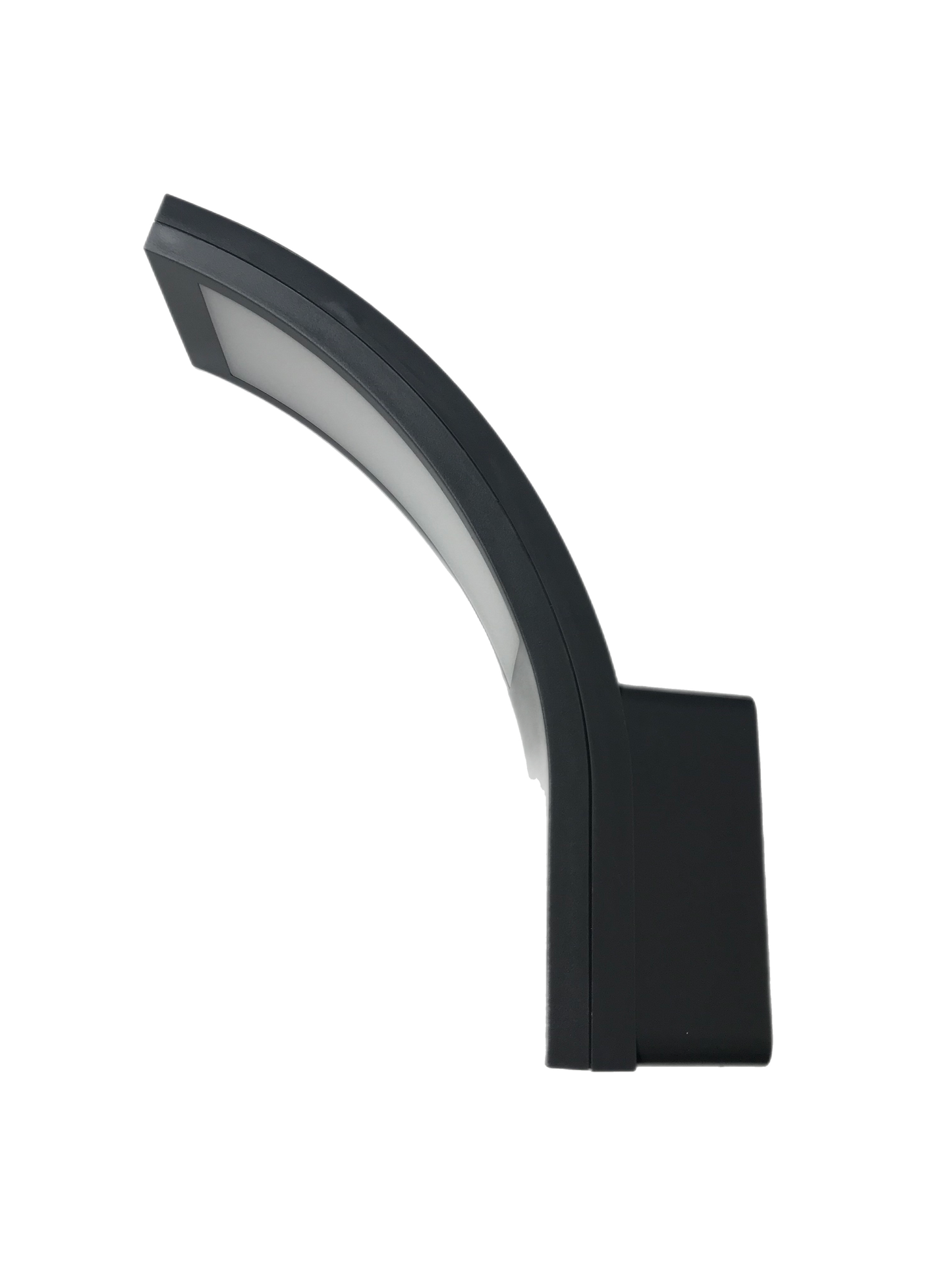 PARIS - CGC Grey LED Curved Outdoor Wall Light