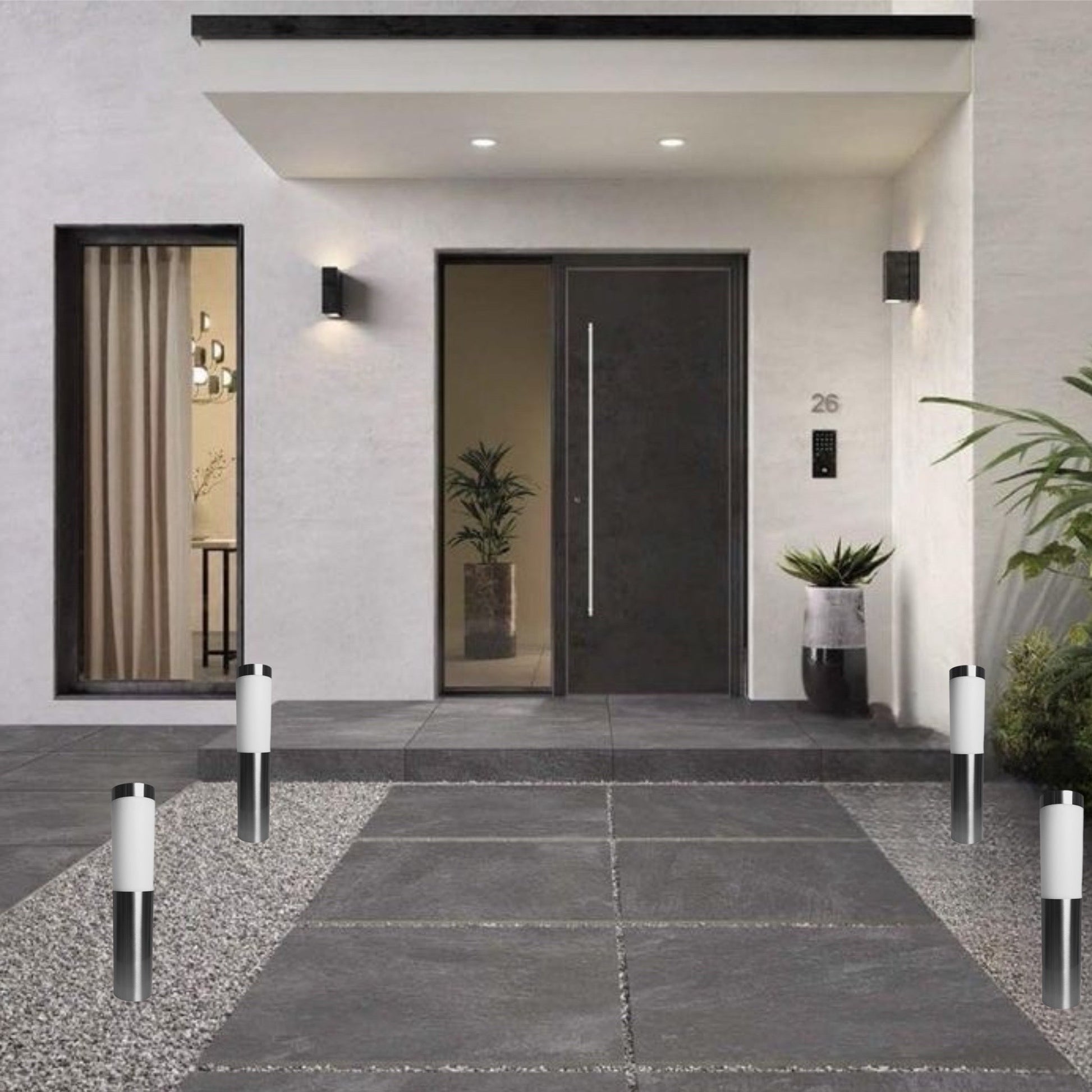 Introducing the Coze stainless steel Solar Post Lights - the perfect solution for anyone looking for quality outdoor lighting in small and affordable doses. These sophisticated lighting fixtures pack advanced technology and stylish design, making them a perfect addition to any outdoor space.