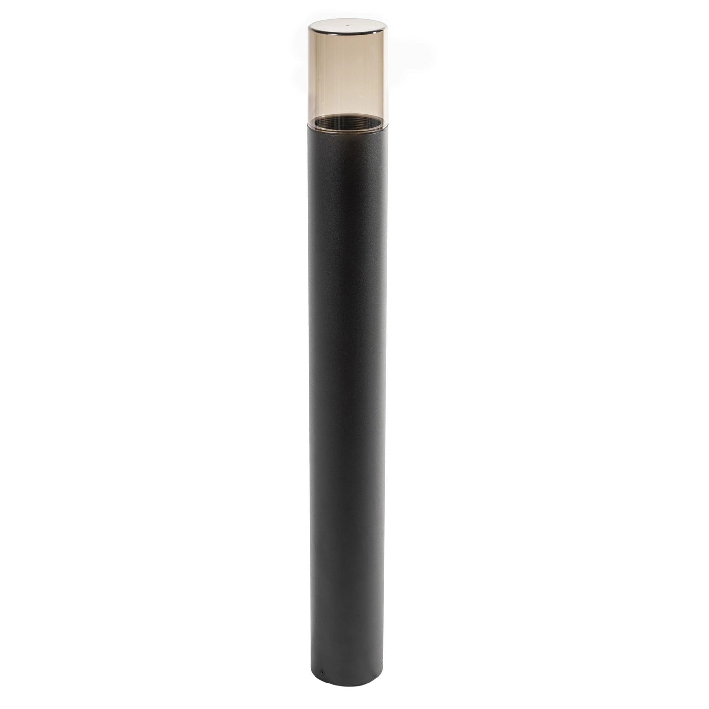 CGC Bluebell Black Outdoor Tall 80cm Post Light With Smoky Diffuser