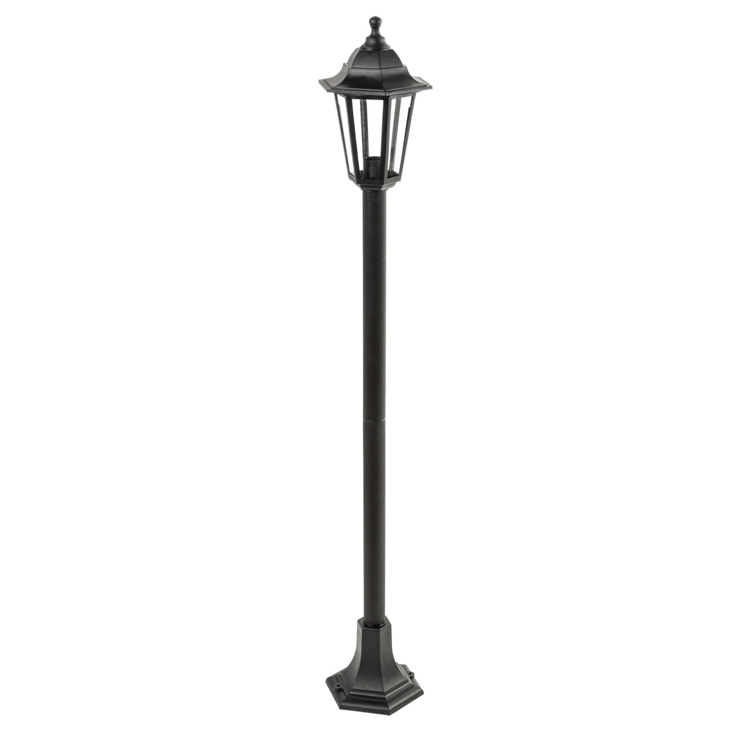 YASMIN - CGC Black Outdoor Traditional Lantern Style Tall Post Light