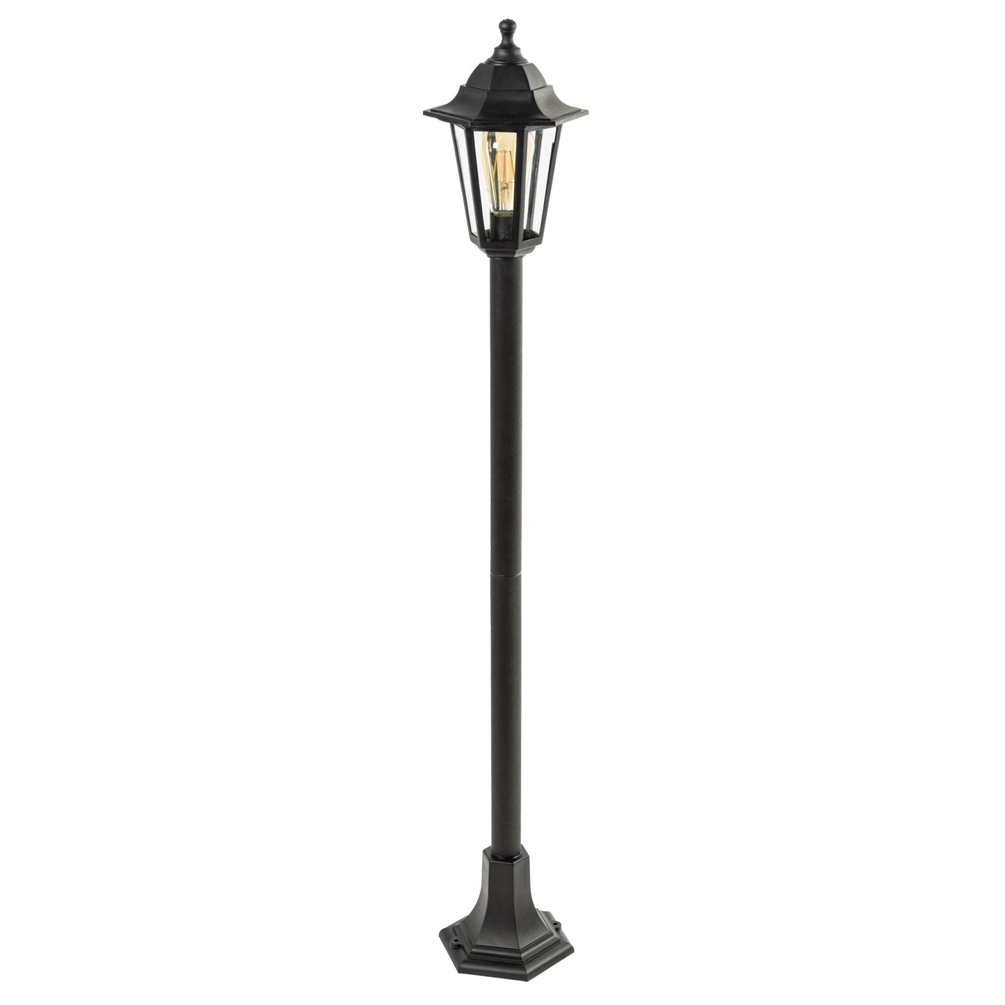 YASMIN - CGC Black Outdoor Traditional Lantern Style Tall Post Light