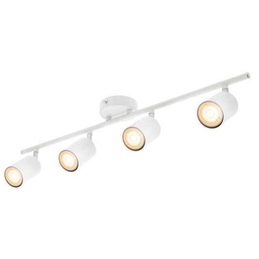 JACK - CGC White Four Head GU10 Ceiling Spot Bar Light