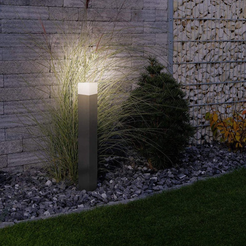 AMARA - CGC Dark Grey & White Square Outdoor Large Post Light