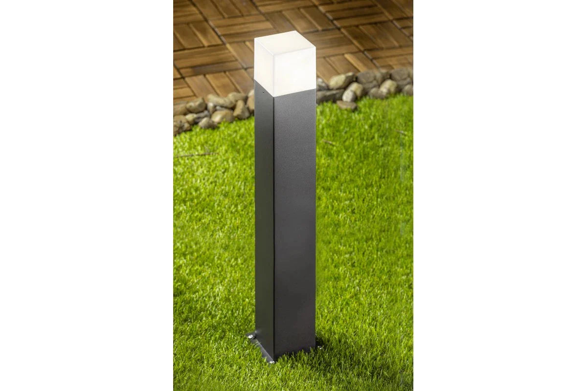AMARA - CGC Dark Grey & White Square Outdoor Large Post Light