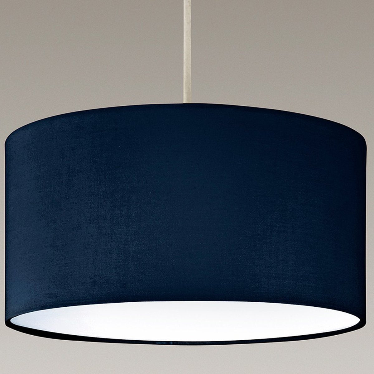 LUCIA - CGC Navy Blue Fabric Ceiling Lamp Shade With Frosted Diffuser